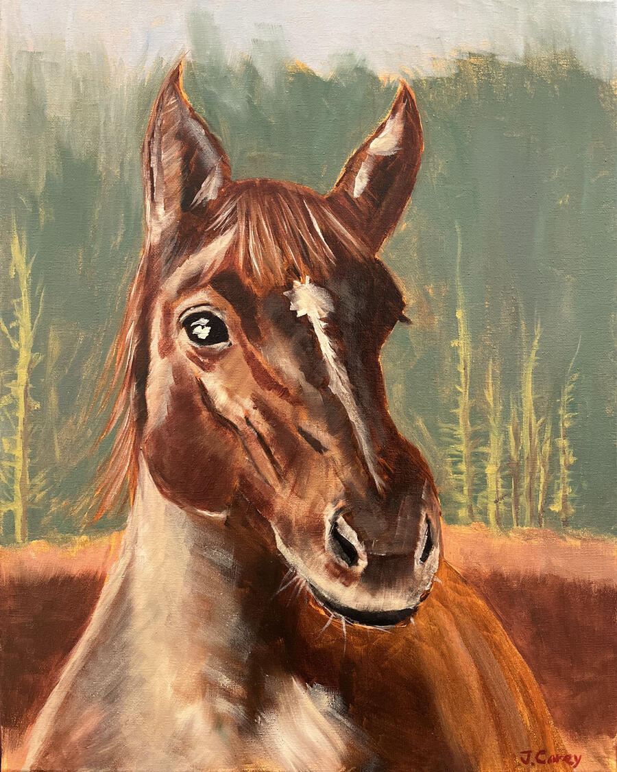 “Boots” Oil on Canvas, 16"x20", Sold